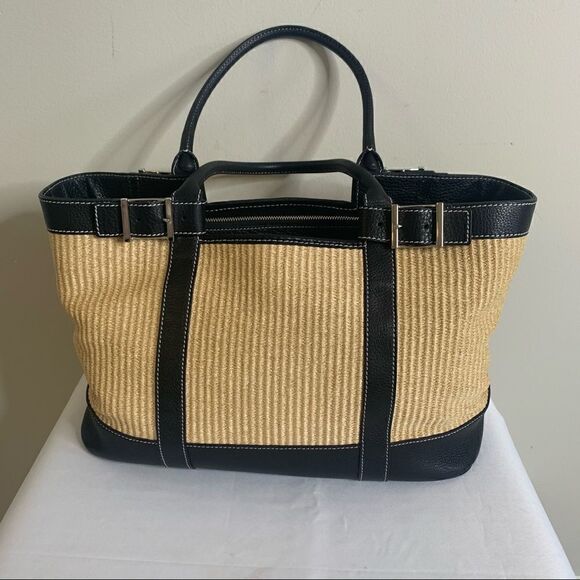 Tiffany & Co. Rattan Leather Trimmed Tote - Picture 4 of 14